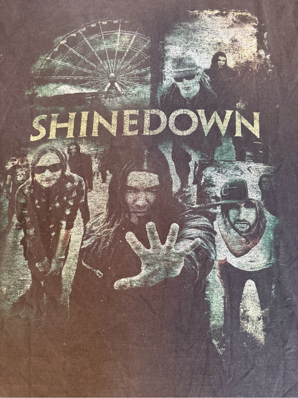 Shinedown Carnival of Madness 2010 Tour Band Tee | Hanes Heavyweight Large